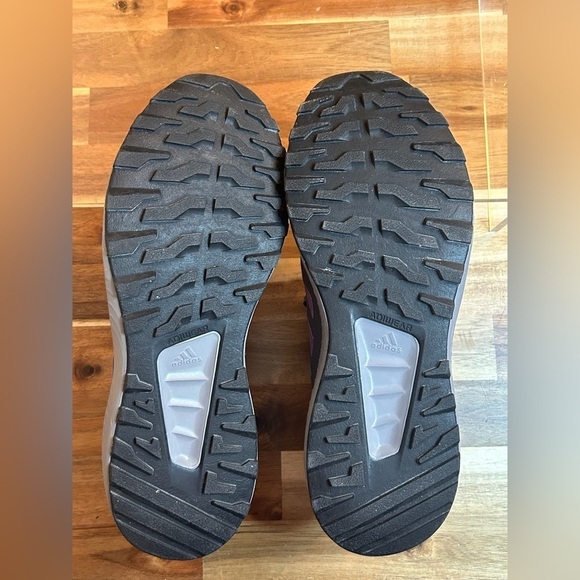 Adidas Runfalcon 2.0 TR Dark Grey/Purple Lace Up Trail Running Sneakers Size 11 - Picture 7 of 9